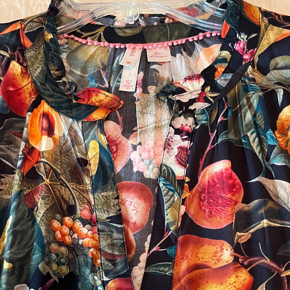 Lyrebird Anthropology S colorful fruit and floral dress